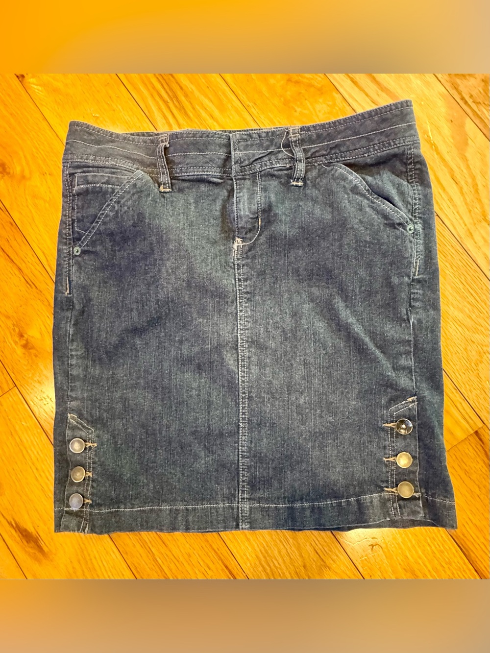 Converse Dark Blue Denim Mini Skirt